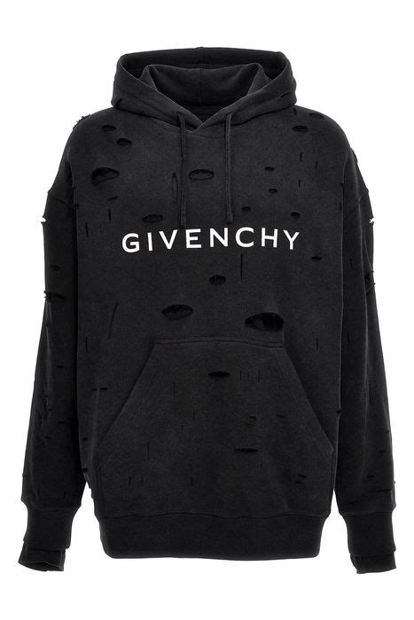 givenchy green hoodie|givenchy hoodie with holes.